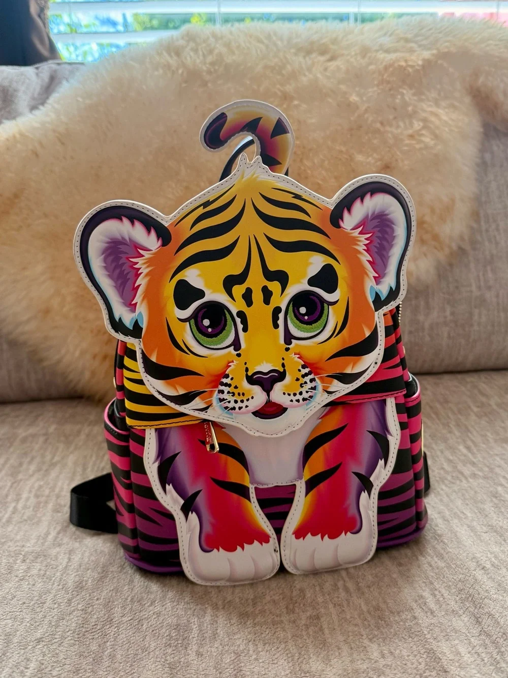 Loungefly Lisa Frank forest mini backpack